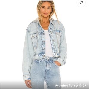 Free people Brando denim jacket in Malta wash NWOT size XS